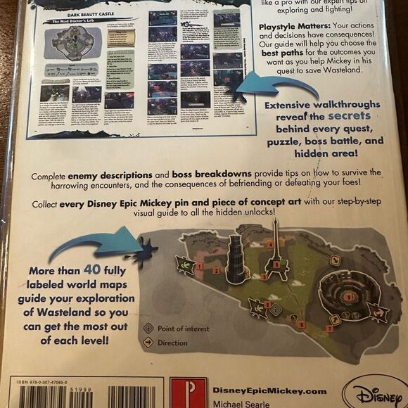 Disney Epic Mickey : Prima Official Game Guide great condition, graphics, - Picture 2 of 8